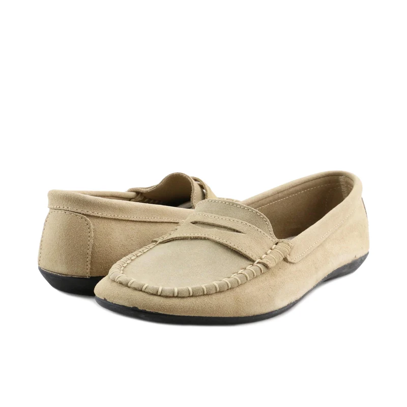 Zapatilla casa serraje beige 971 Norteñas
