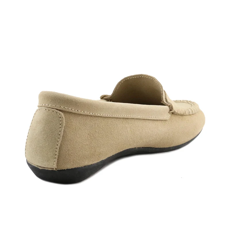 Zapatilla casa serraje beige 971 Norteñas