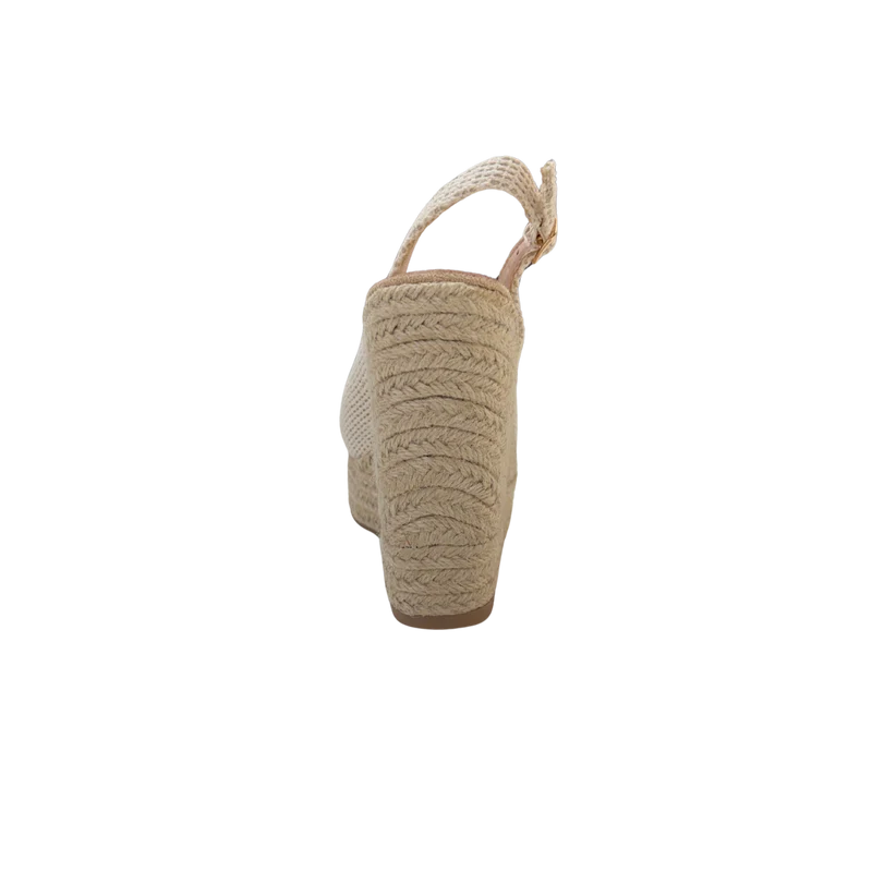 MUJER CUÑA DE ESPARTO GRETA BEIGE