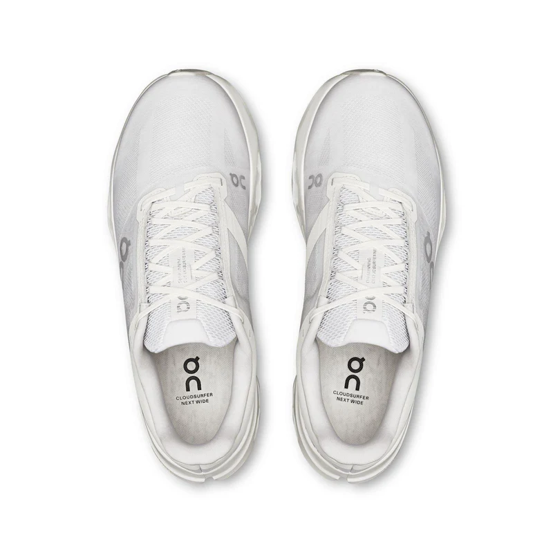 Zapatillas de entrenamiento On Cloudsurfer Next anchas de hombre - Blanco/Blanco