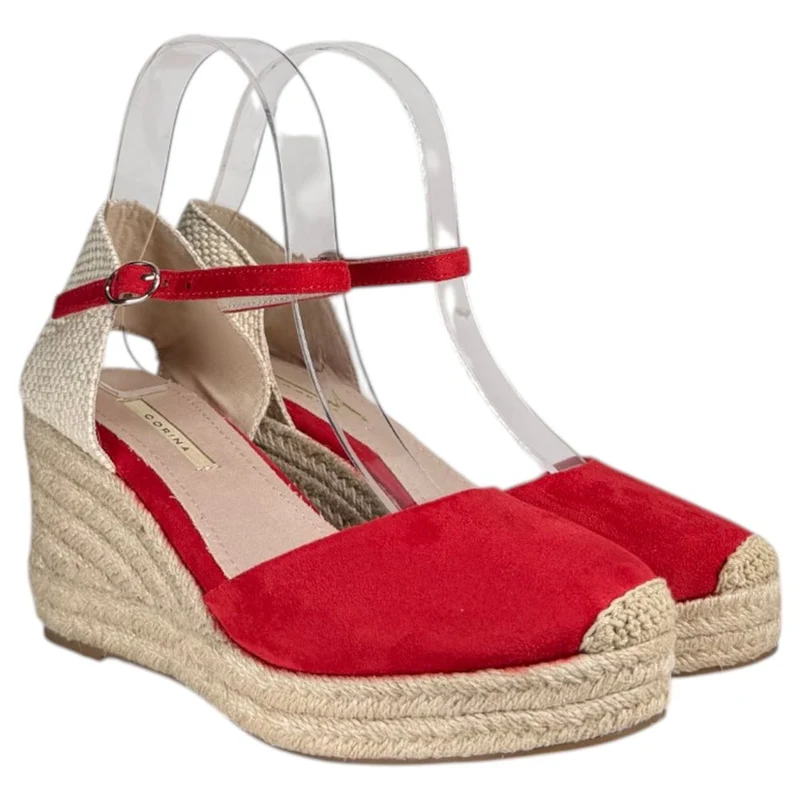 Alpargatas Corina Hebilla M5391 Rojo