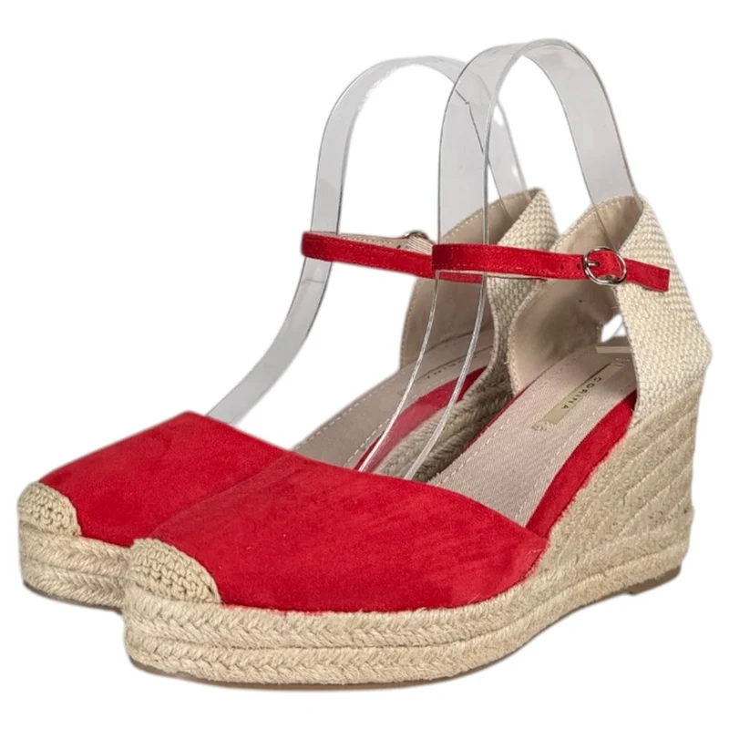 Alpargatas Corina Hebilla M5391 Rojo