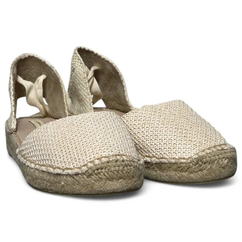 Alpargatas Corina Cintas Ganchillo M5422 Natural