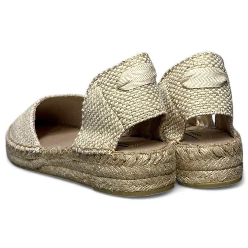 Alpargatas Corina Cintas Ganchillo M5422 Natural