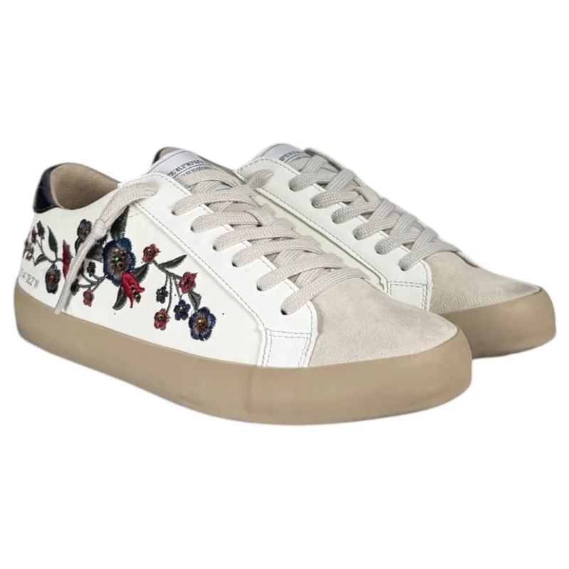 Zapatillas Corina Retro Flores M5042 Azul