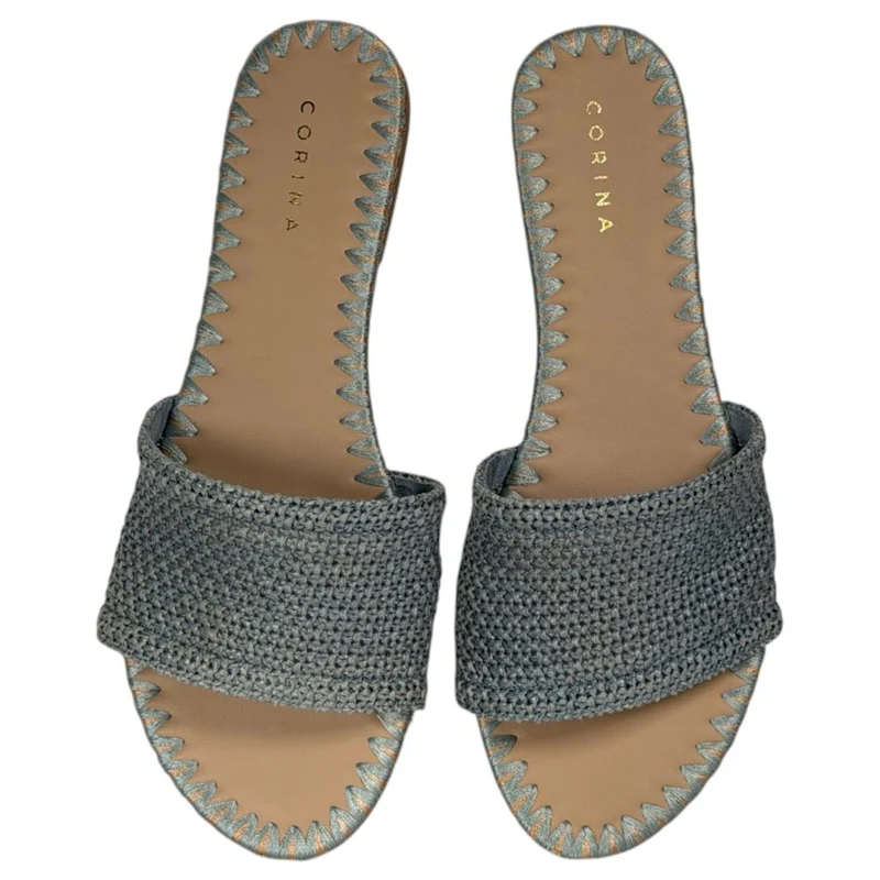 Sandalias Corina Planas Pala Trenzada M5460 Azul