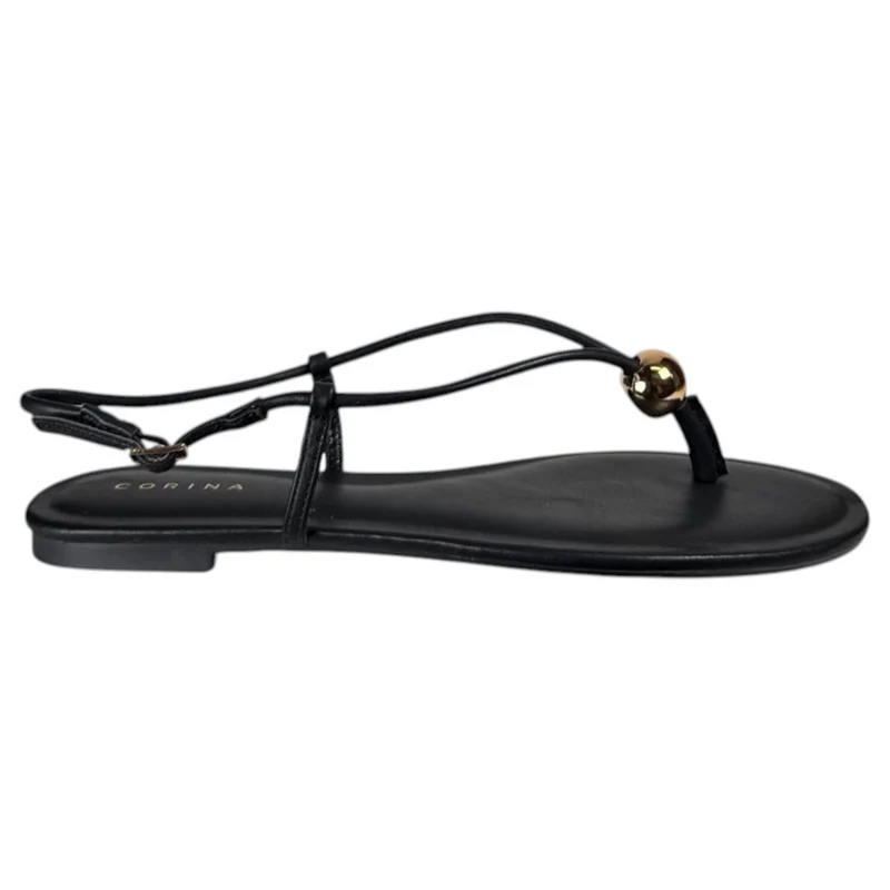 Sandalias Corina Tira Fina M6456 Negro
