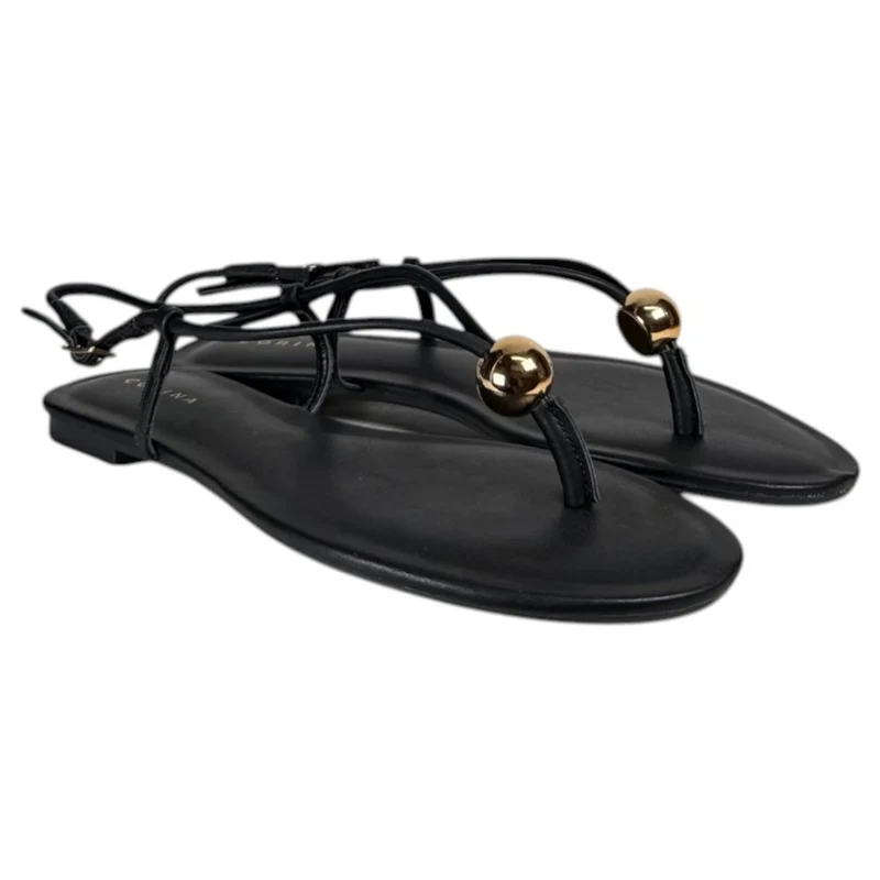 Sandalias Corina Tira Fina M6456 Negro