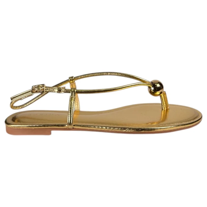 Sandalias Corina Tira Fina M6456 Oro