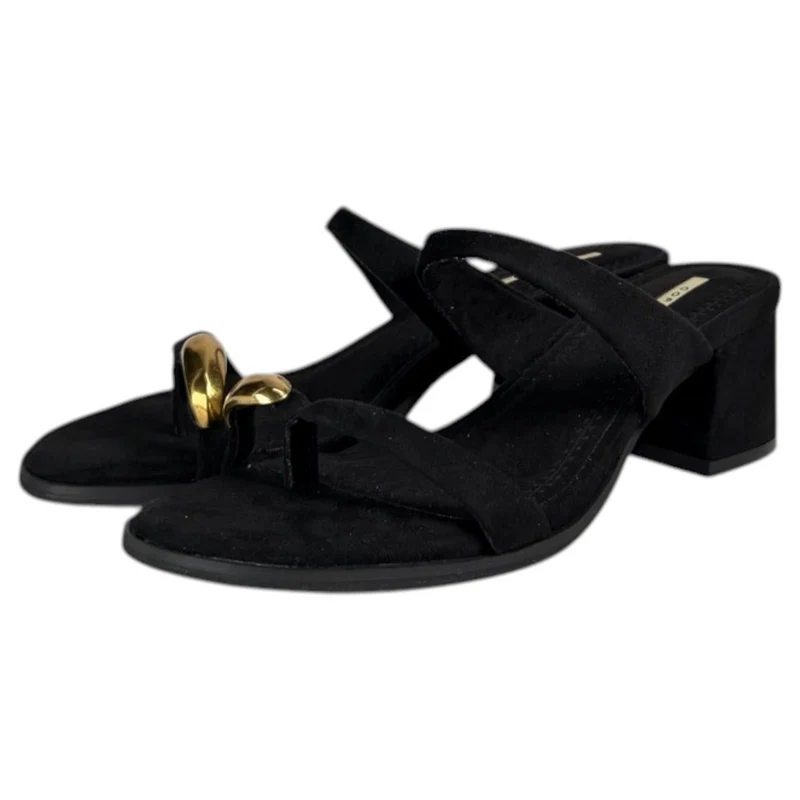 Sandalias Corina Tacón Tiras M6323 Negro