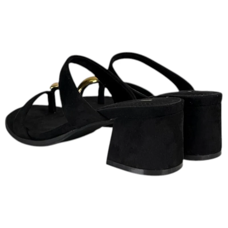 Sandalias Corina Tacón Tiras M6323 Negro