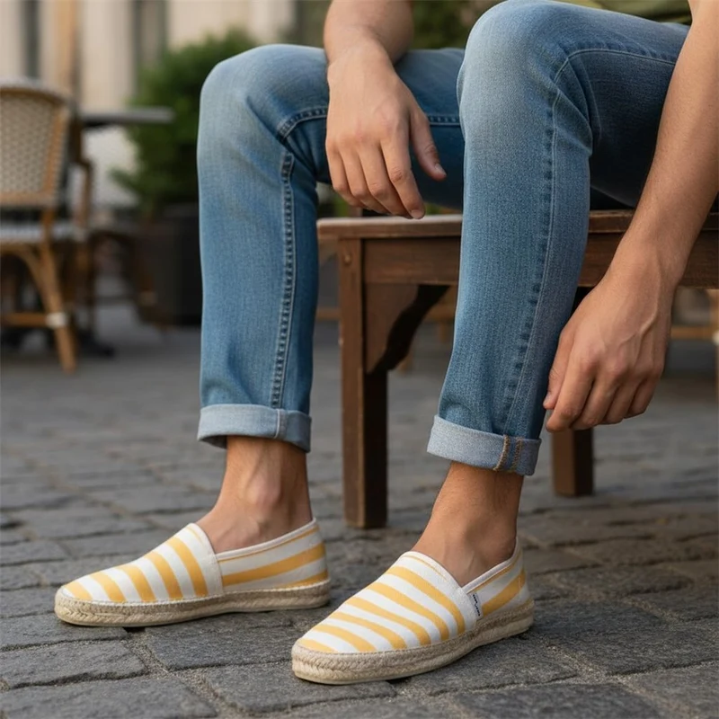 Zapatillas Roal Copete Rallas 523 Amarillo