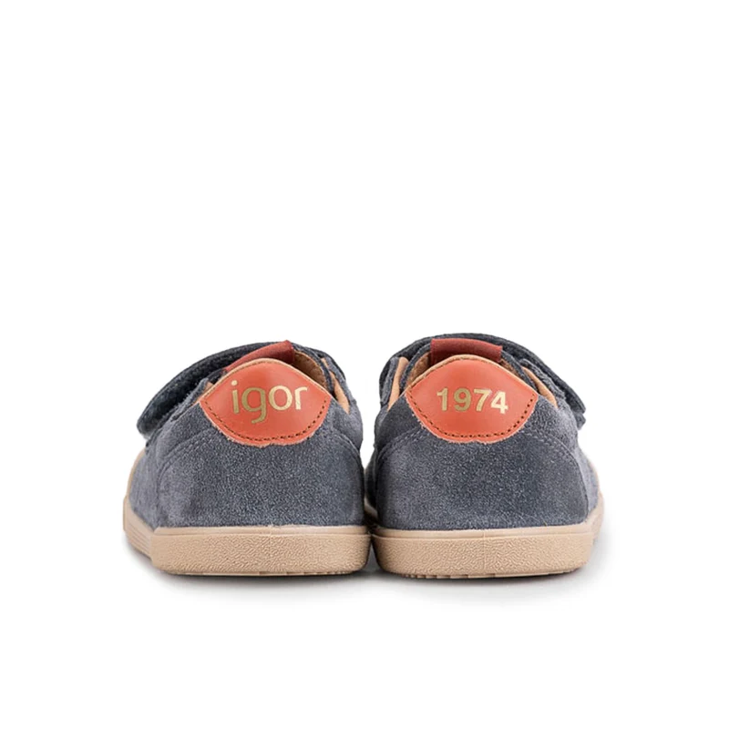 Zapatilla barefoot serraje gris TENNIS Igor