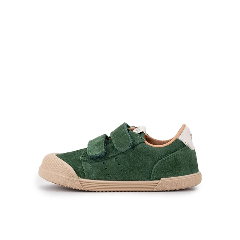 Zapatilla barefoot serraje verde TENNIS Igor