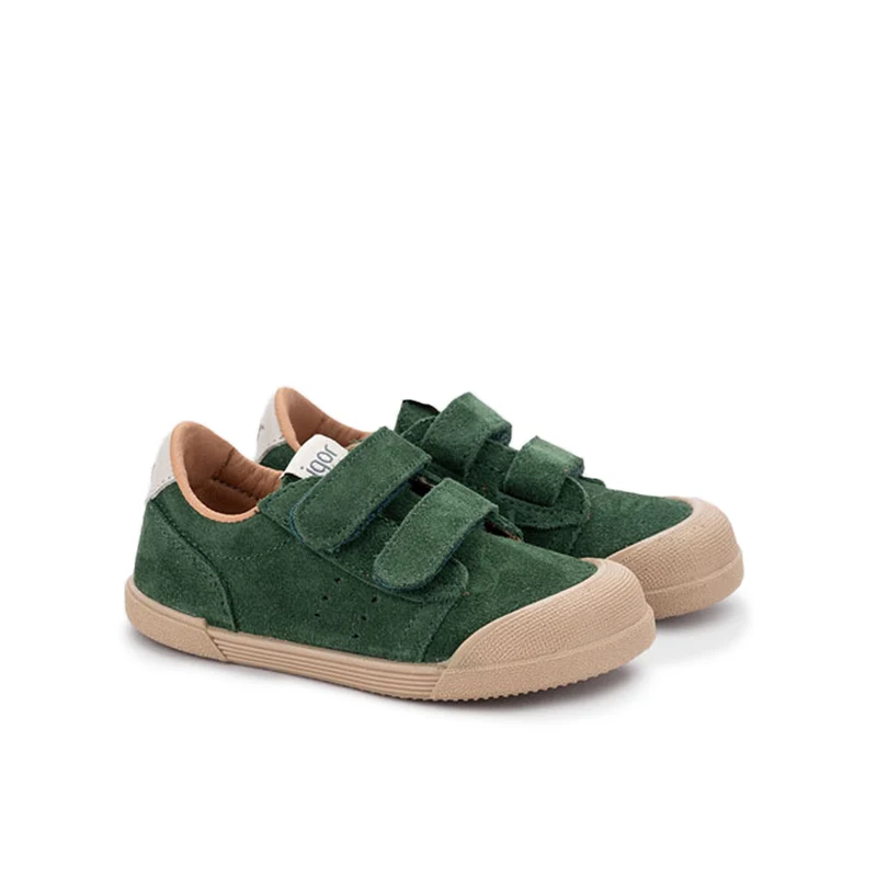 Zapatilla barefoot serraje verde TENNIS Igor