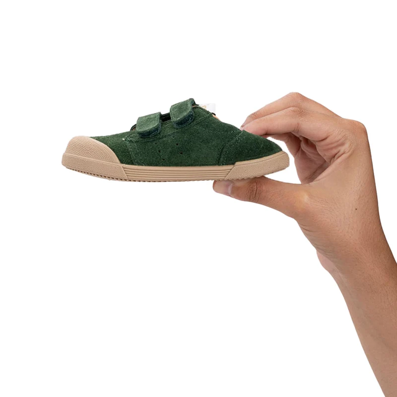 Zapatilla barefoot serraje verde TENNIS Igor