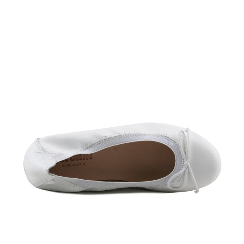 Bailarina charol blanco ROLL-CH Jeromín