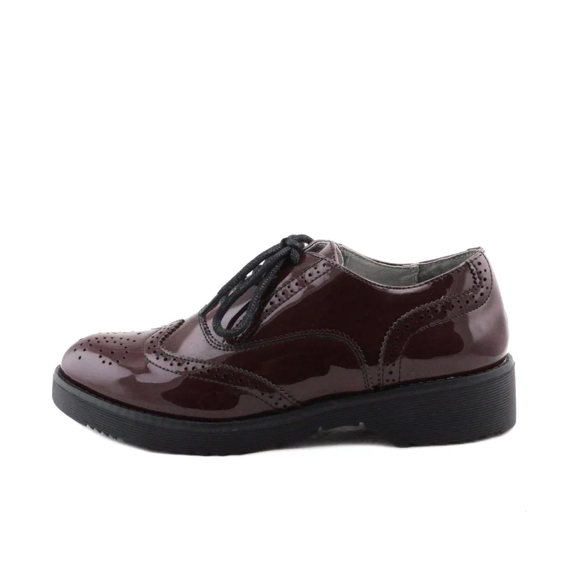 Blucher charol burdeos FG920 Café Noir