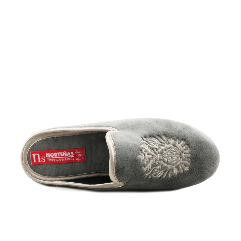 Zapatilla casa gris 73525 Norteñas