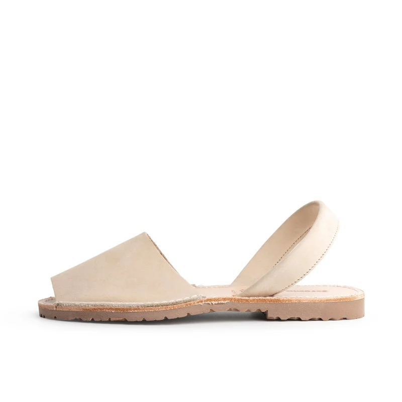 Menorquina nobuk beige oscuro 1040 Jeromín