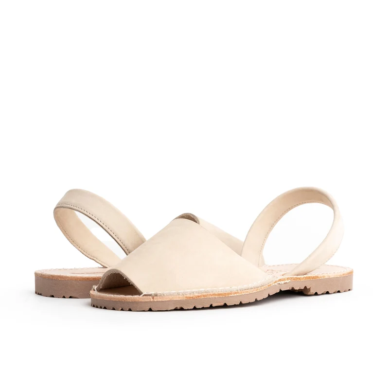 Menorquina nobuk beige oscuro 1040 Jeromín
