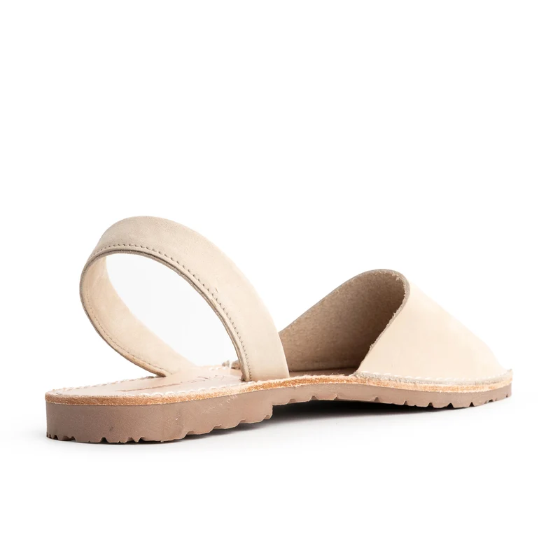 Menorquina nobuk beige oscuro 1040 Jeromín