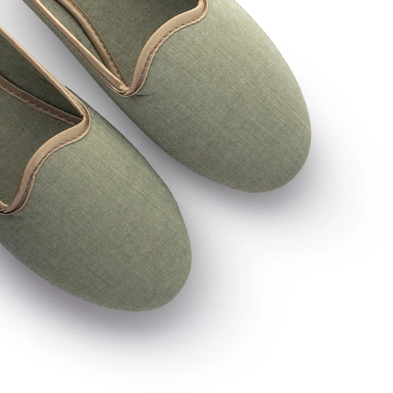 Zapatilla casa kaki 10727 Norteñas