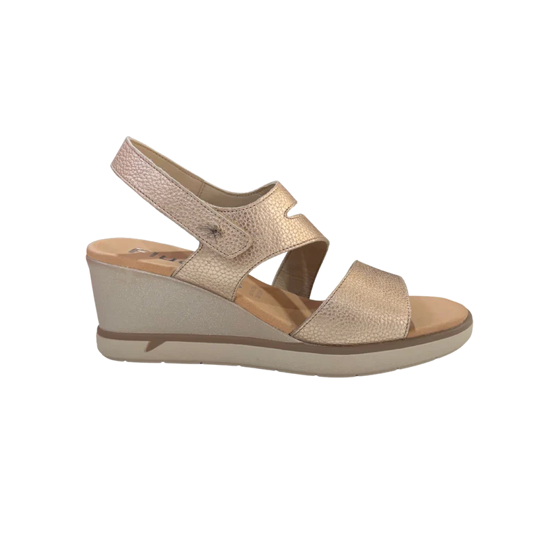 MUJER SANDALIA FLUCHOS VERENA ALUMIN PLATINO
