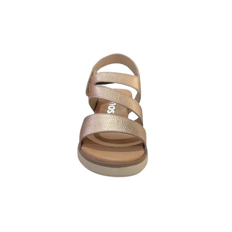 MUJER SANDALIA FLUCHOS VERENA ALUMIN PLATINO