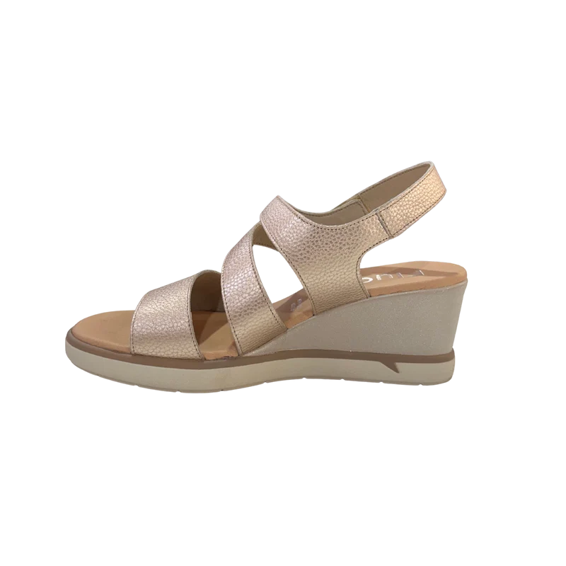 MUJER SANDALIA FLUCHOS VERENA ALUMIN PLATINO