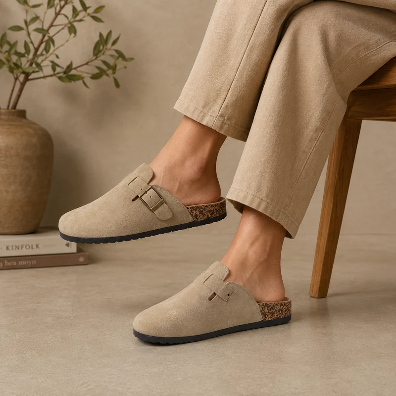 HOMBRE SANDALIA ZUECO HOMBRE DAKAR TAUPE