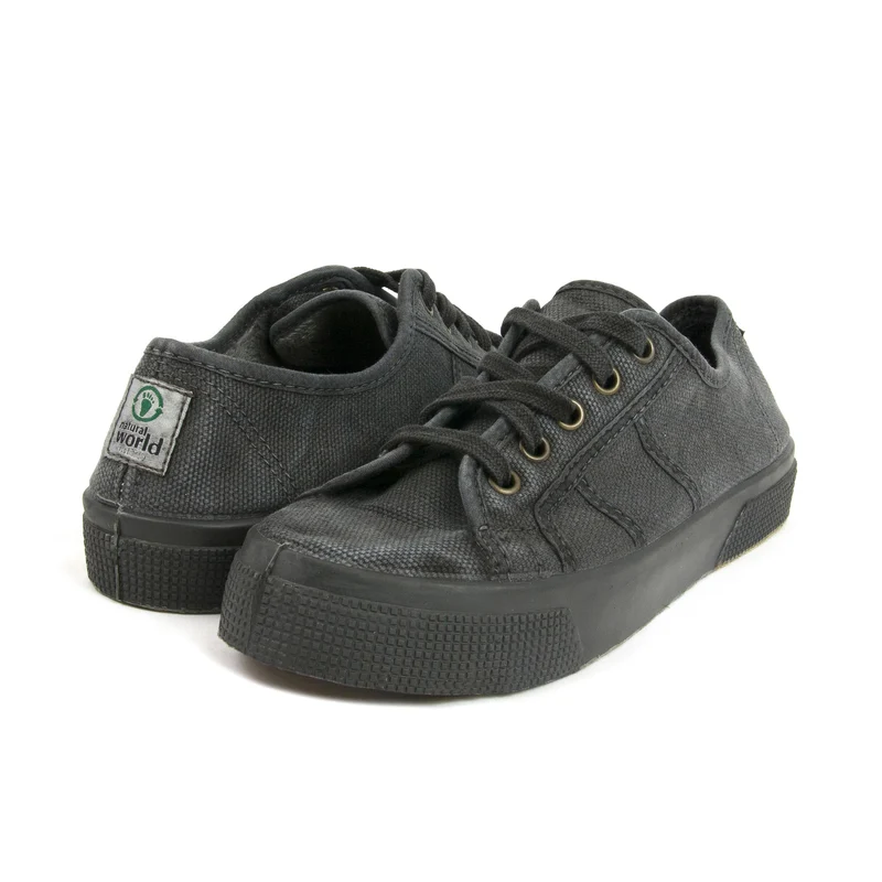 Zapatilla negro lavado 2901 Natural World