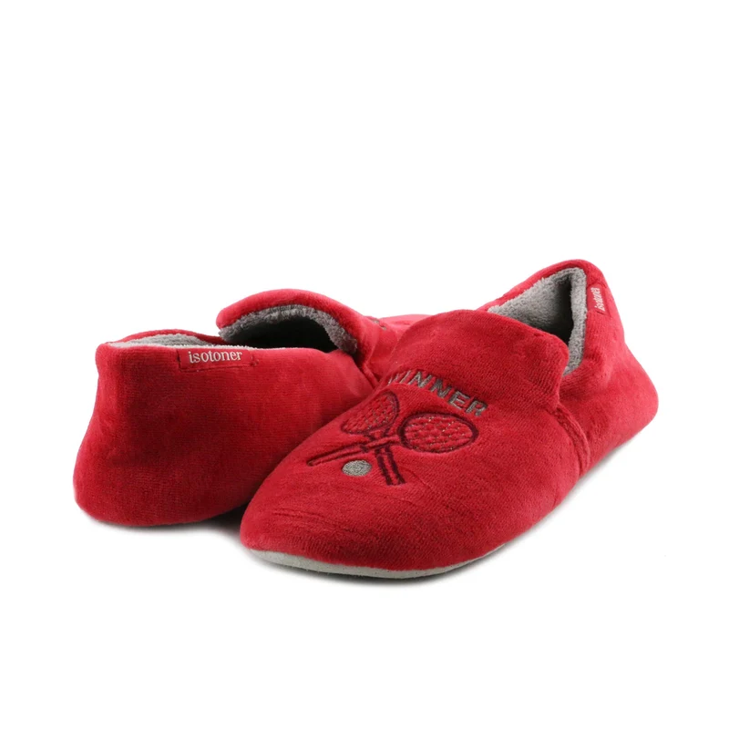 Zapatilla casa roja 99376 Isotoner