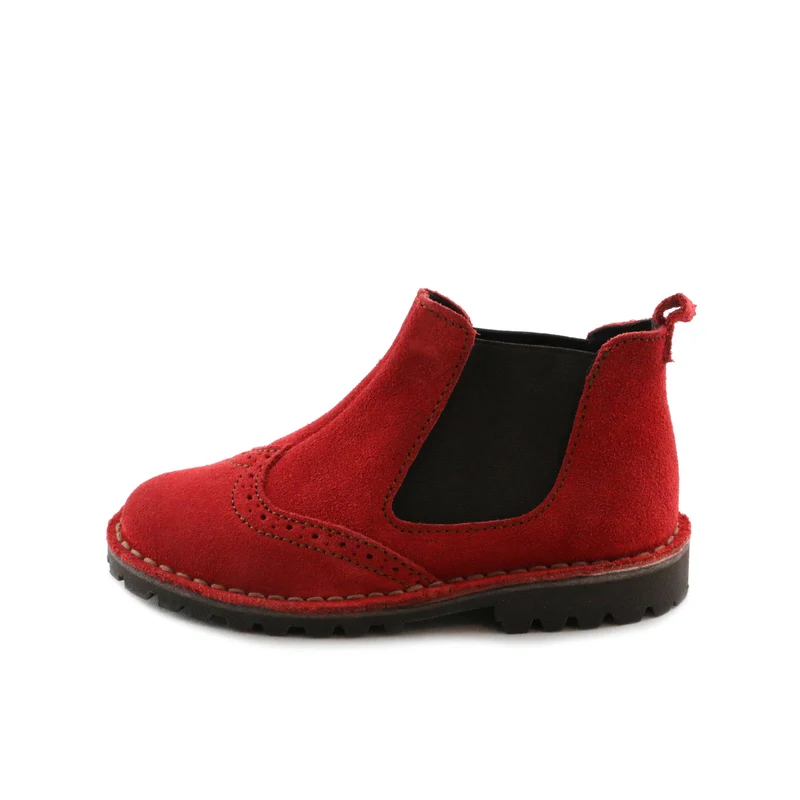 Botín serraje rojo HARRIER Jeromín