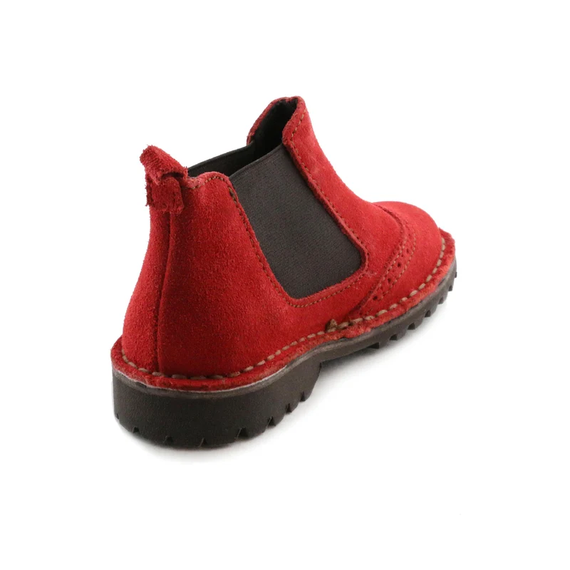 Botín serraje rojo HARRIER Jeromín