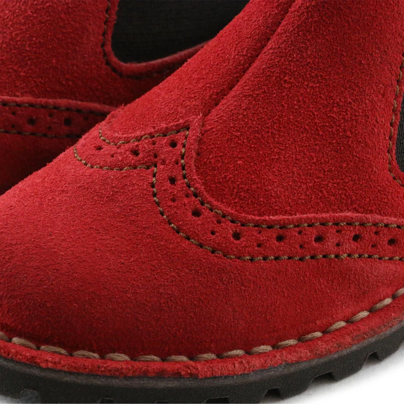 Botín serraje rojo HARRIER Jeromín