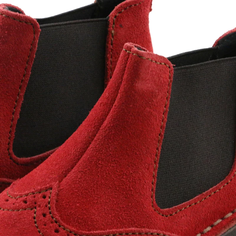 Botín serraje rojo HARRIER Jeromín