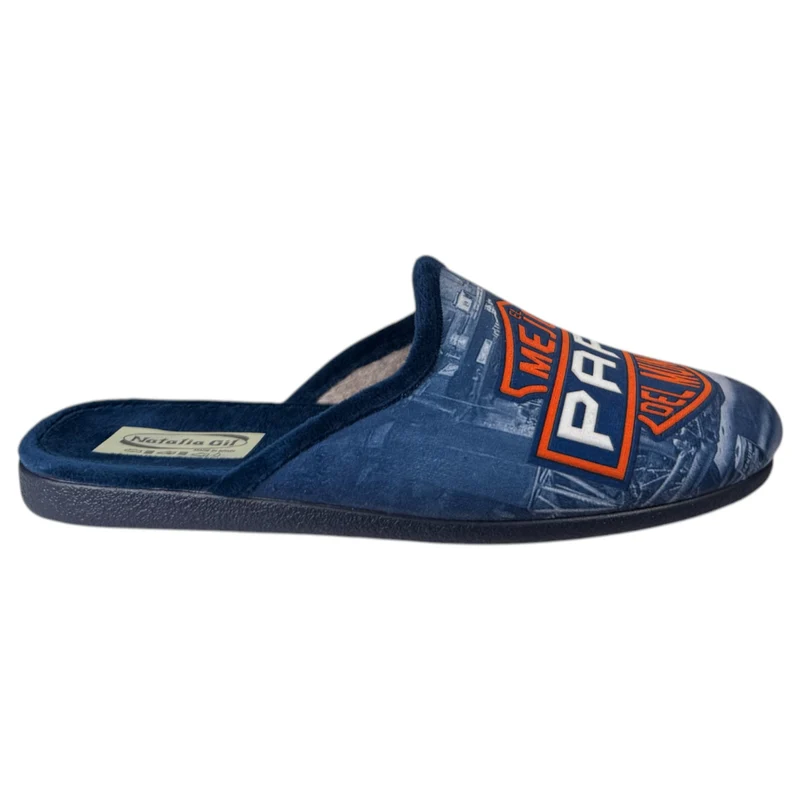 Zapatillas de Casa Natalia Gil El Mejor Papá del Mundo 6087 Marino