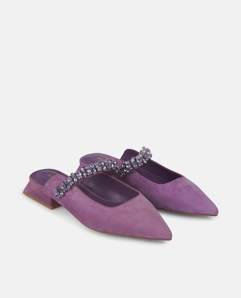 ZAPATO DESTALONADO TIRA PEDRERÍA