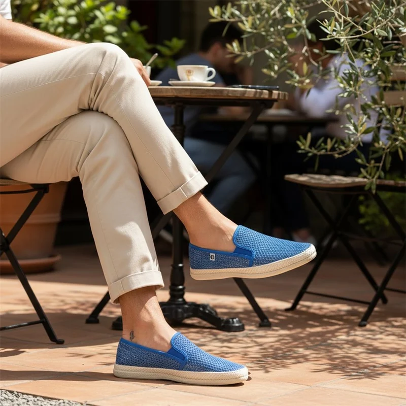 Zapatillas Roal Copete Rejilla 552 Azulón