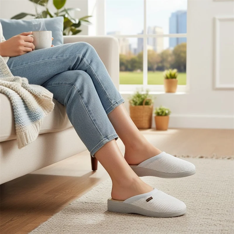 Zapatillas de Casa Roal Rejilla 831 Blanco