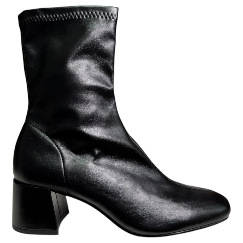 Botines Corina Caña Elástica M5885 Negro