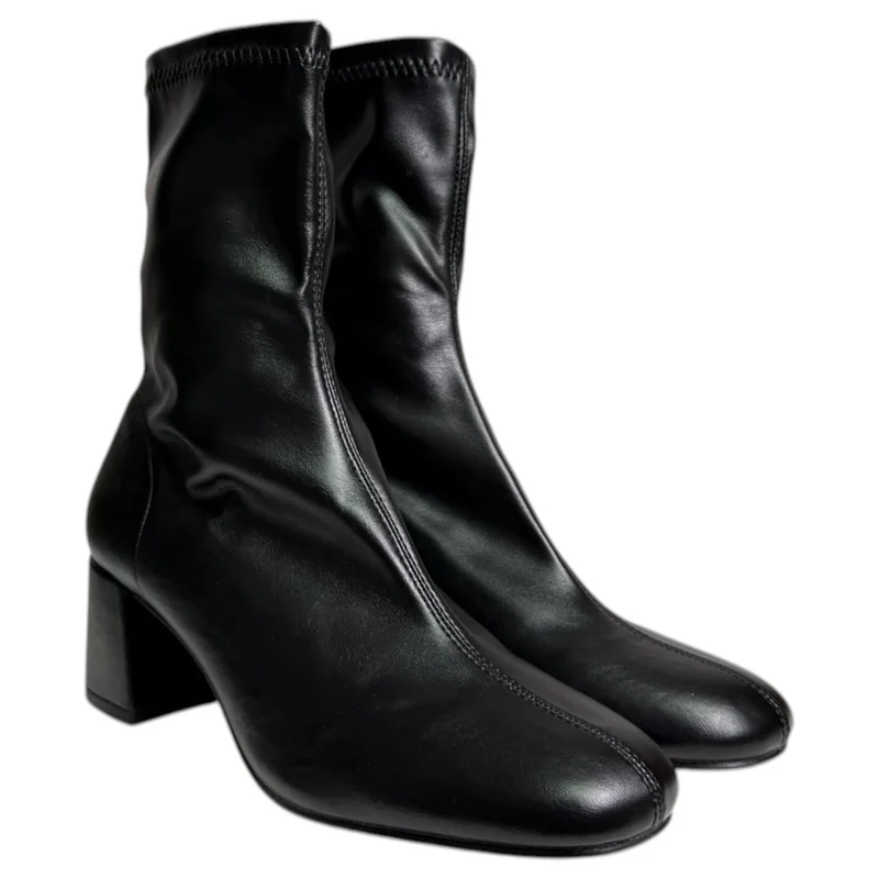 Botines Corina Caña Elástica M5885 Negro