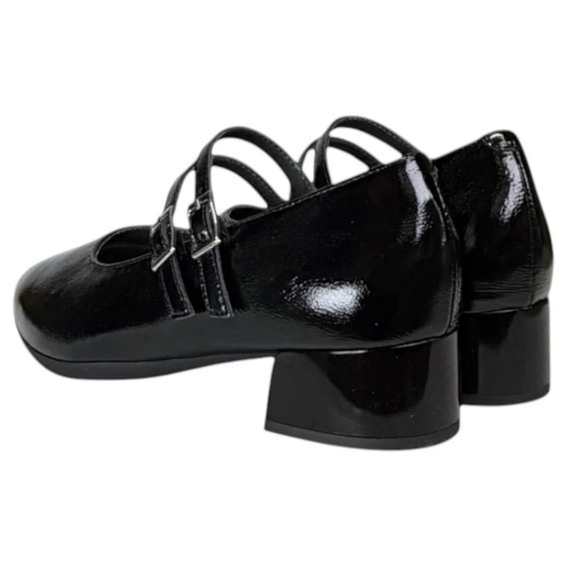 Zapatos Pitillos Mary Jane Punta 11671 Negro