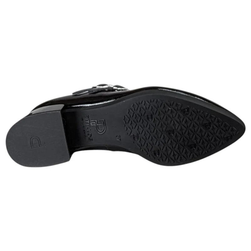 Zapatos Pitillos Mary Jane Punta 11671 Negro