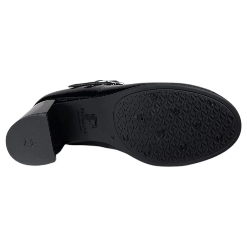 Zapatos Pitillos Mary Jane Tacón 11651 Negro