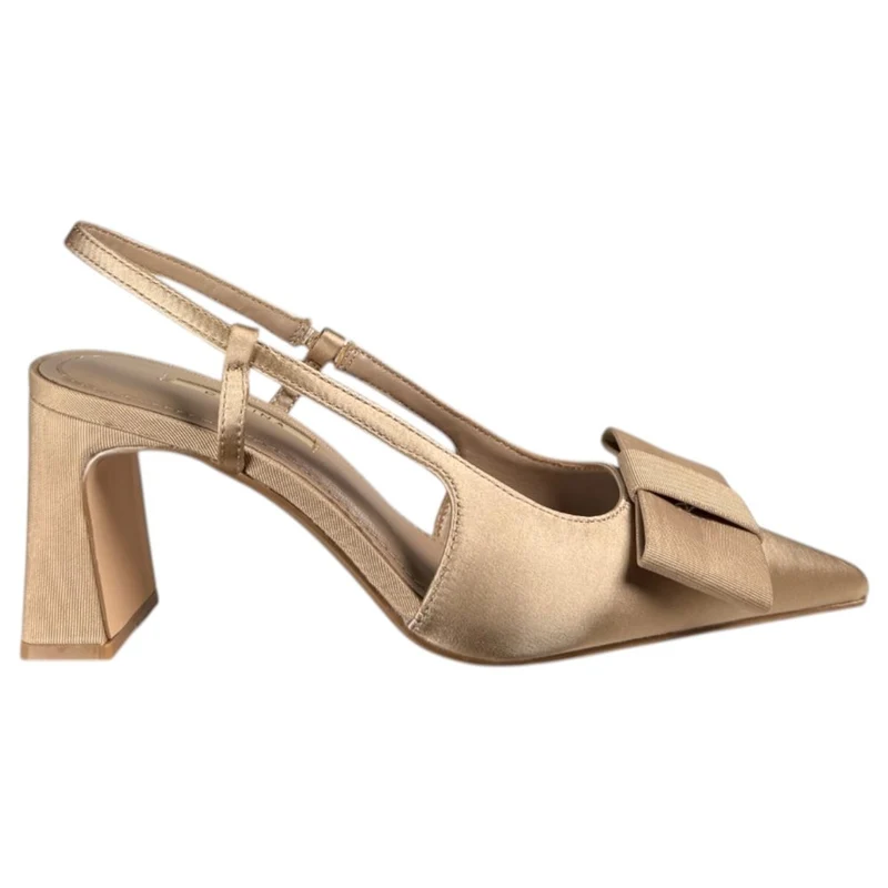 Zapatos Corina Salón Destalonado Lazo M6255 Camel