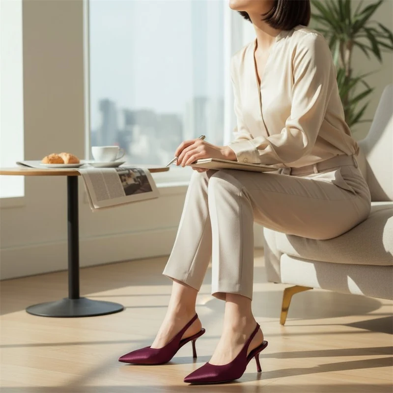 Zapatos Corina Salón Destalonado M6240 Buganvilla