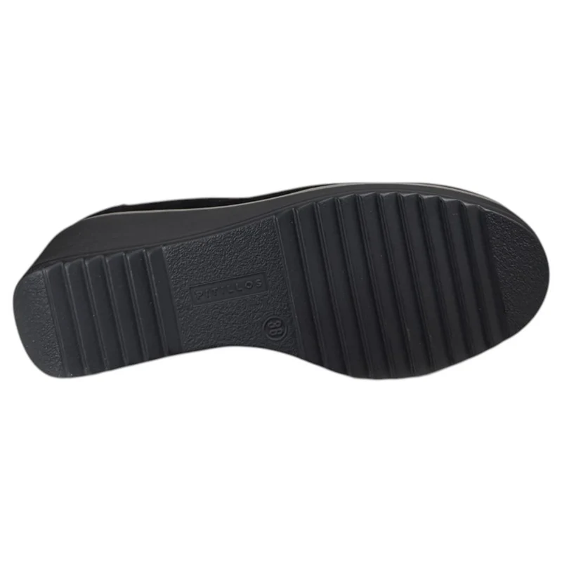 Zapatos Pitillos Cuña Hebilla 20530 Negro