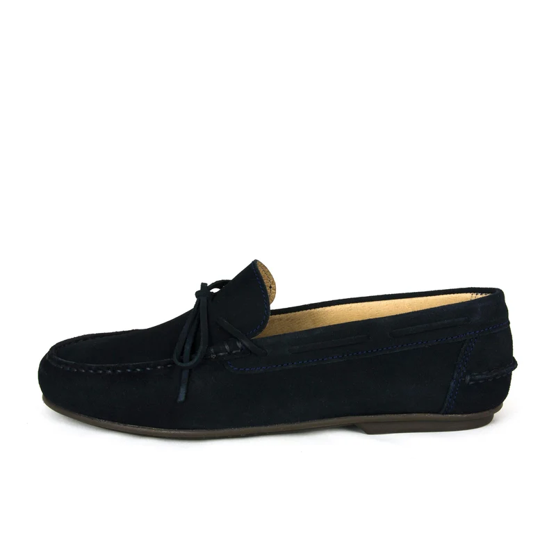 Mocasín serraje azul LAZO-C Jeromín